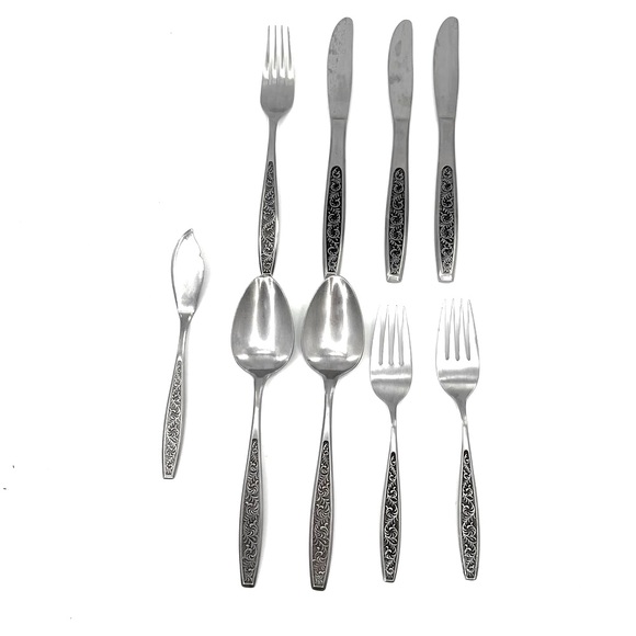 9 Hanford Forge HF Stainless Japan DEL PRADO Knives Forks Spoons - Picture 1 of 9